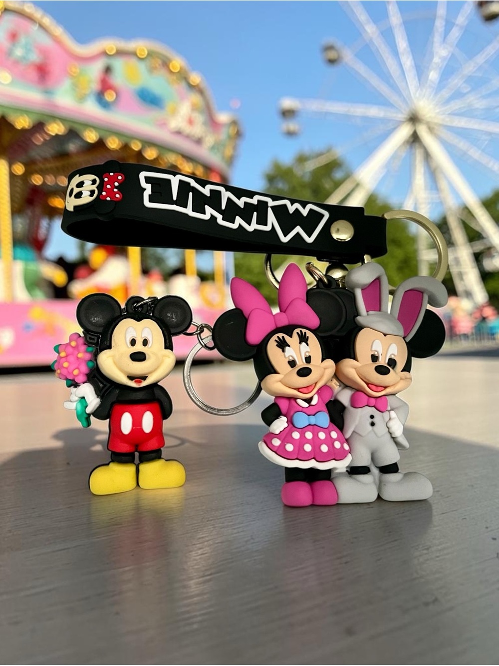 Mouse pair keychain bagcharm set